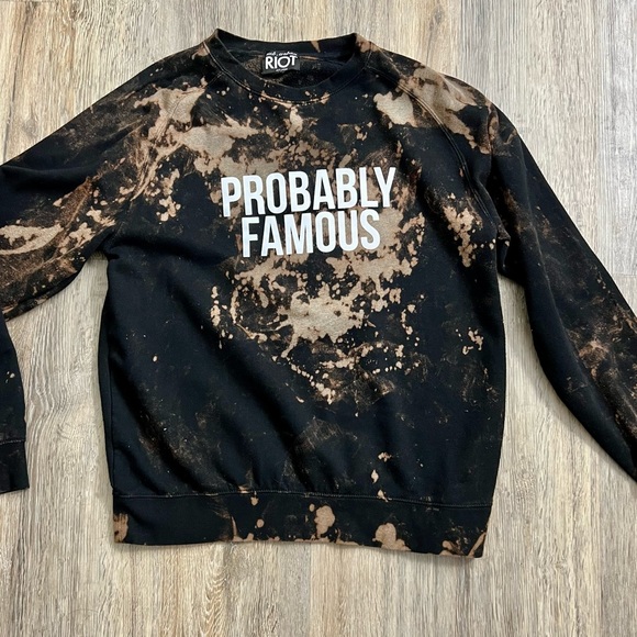 One of a Kind Splatter Tye Dye with black base size Medium - Picture 8 of 11